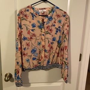 M by Marled Floral long sleeve blouse